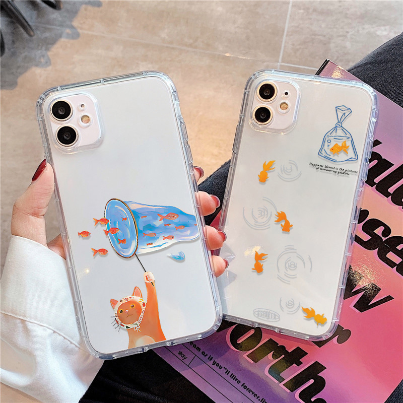 Phone Cases Unique - Lovely Fishes Clear Phone Case For