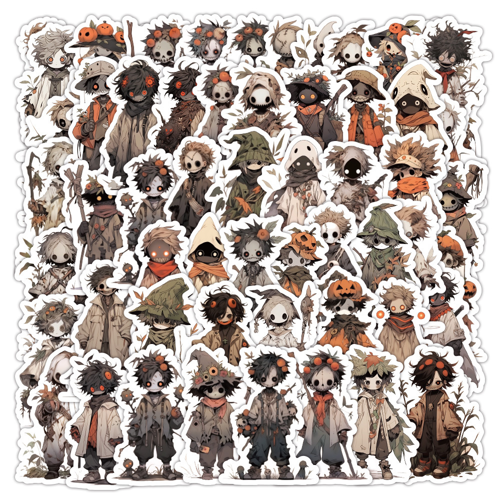 Phone Cases You Can Design - 60 Pieces of Scarecrow Cartoon Waterproof