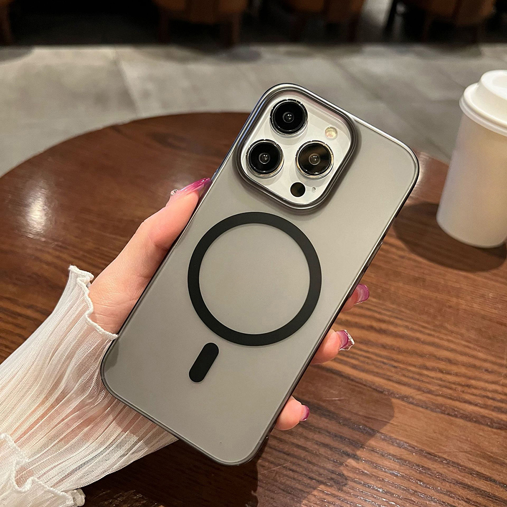 Transparent Thin Case - Matte Transparent Magnetic Case For iPhone