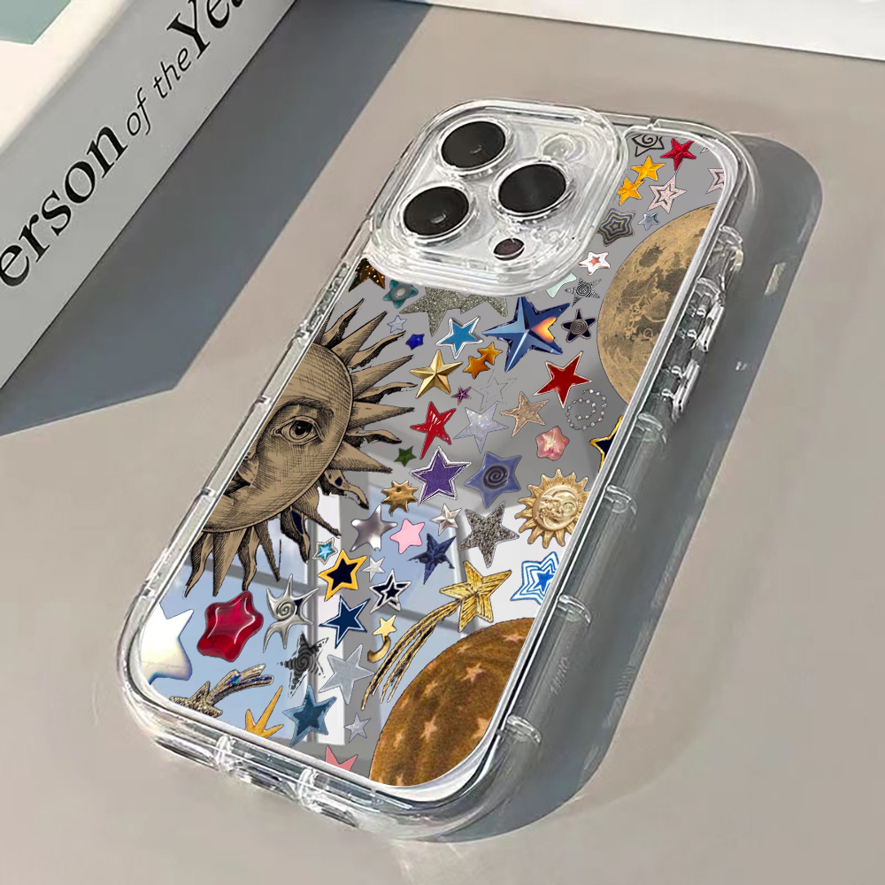 Phone Cases Xs - Celestial Gold Glitter Mirror Phone Case