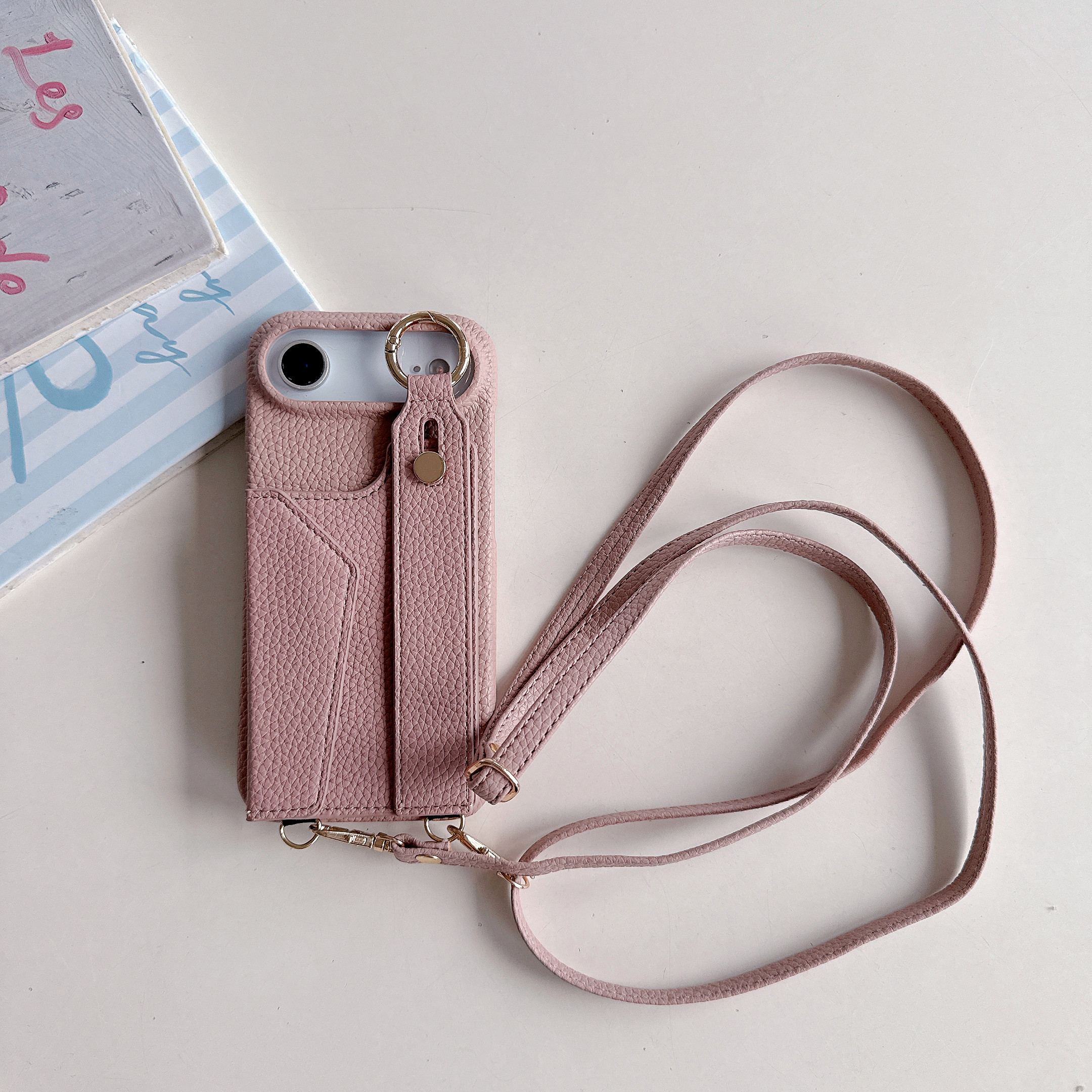 Phone Cases With Straps - Wrist Strap Crossbody Ring Holder Cards
