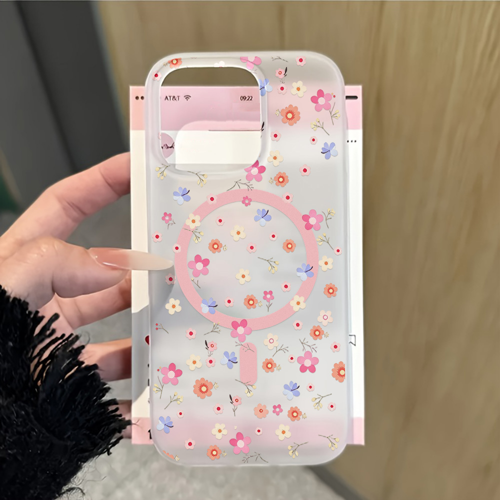 Clear Magsafe Case - Flower Clear For Magsafe Phone Case