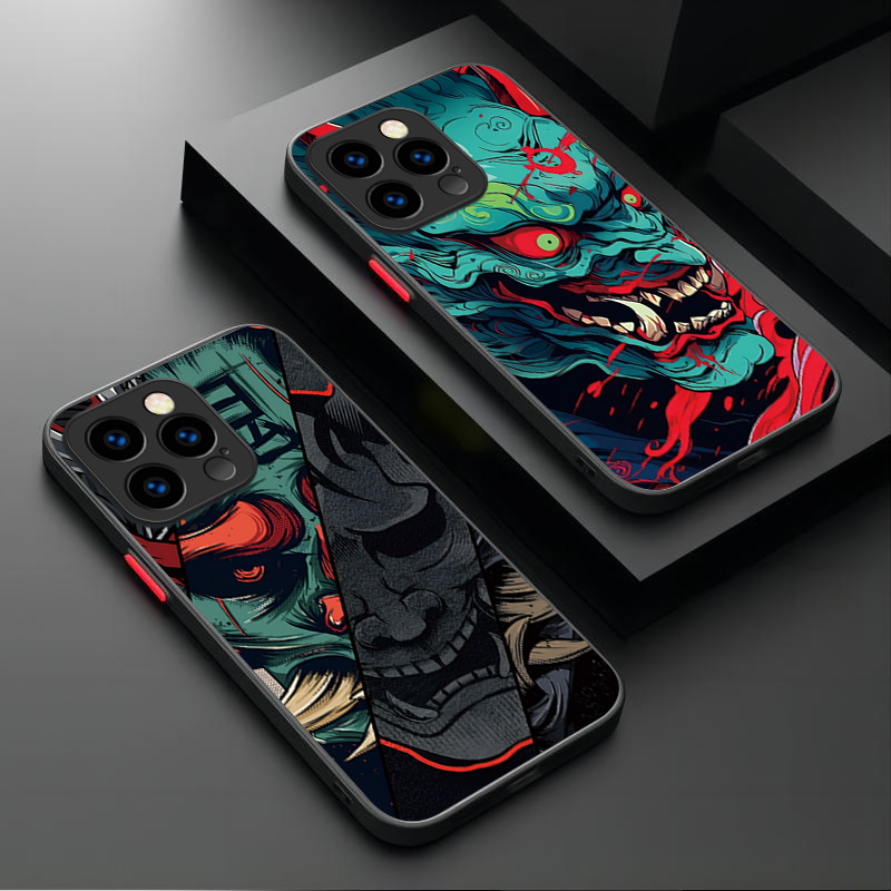 Phone Cases Xs - Samurai Hannya Mask Ghost Printing Phone