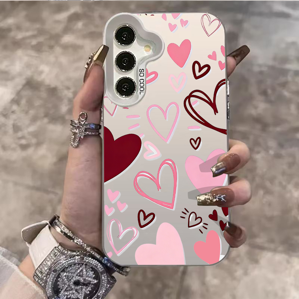 Phone Cases Samsung S25 Ultra - Modern Romance Hearts Design For Samsung