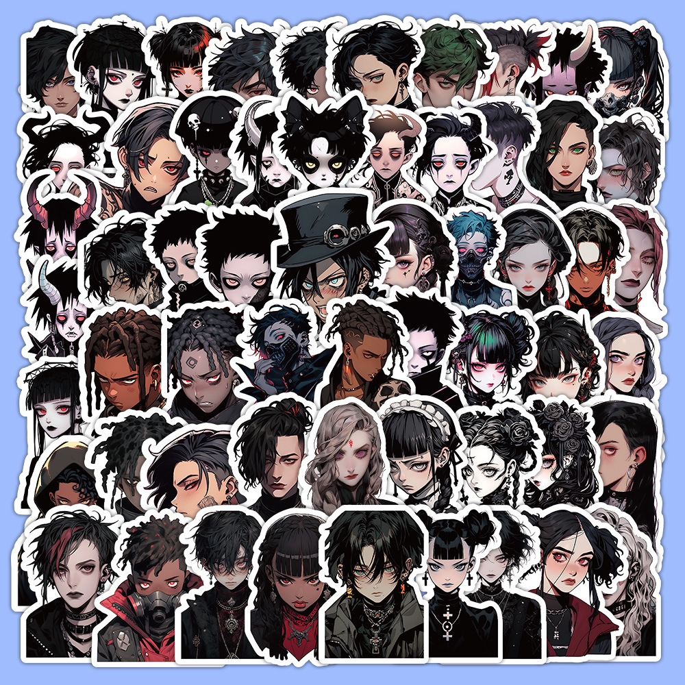 Phone Cases You Can Design - 60 Pieces of Gothic Style Cartoon