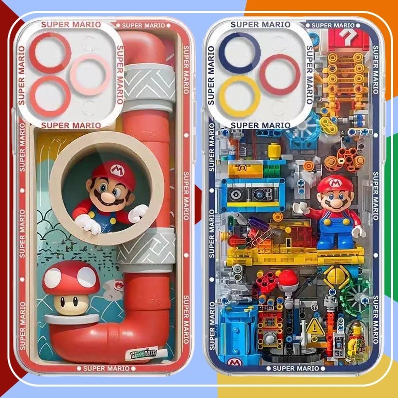 Phone Cases For Samsung S21 5G - Fun M-Mario Blocks Cool Silicone Phone