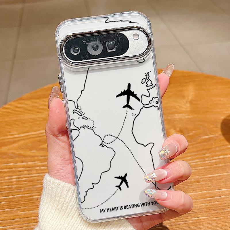 Airplane Line Pattern TPU Phon - Phone Cases Google Pixel 10 Pro のレビューと価格