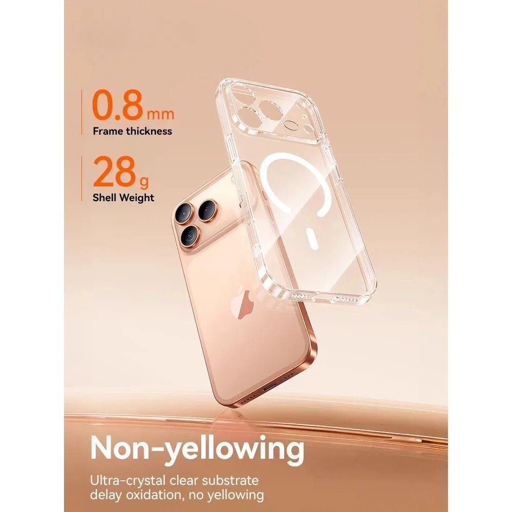 New Magnetic Case For IPhone17 - Transparent Thin Case のレビューと価格