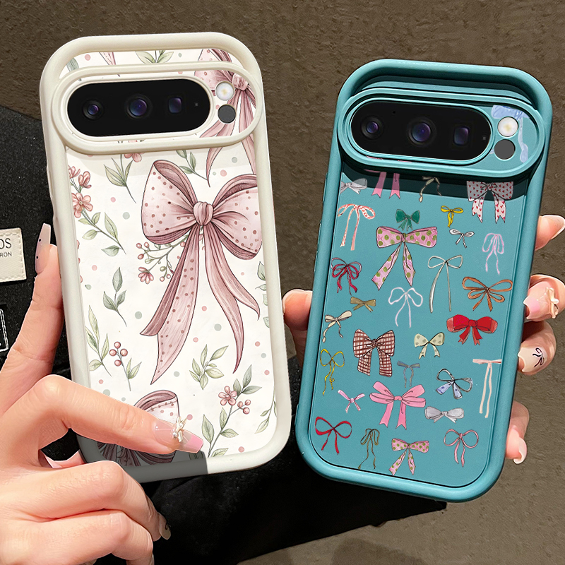 Love Hearts Bow Pattern Phone  - Phone Cases Google Pixel 10 Pro のレビューと価格