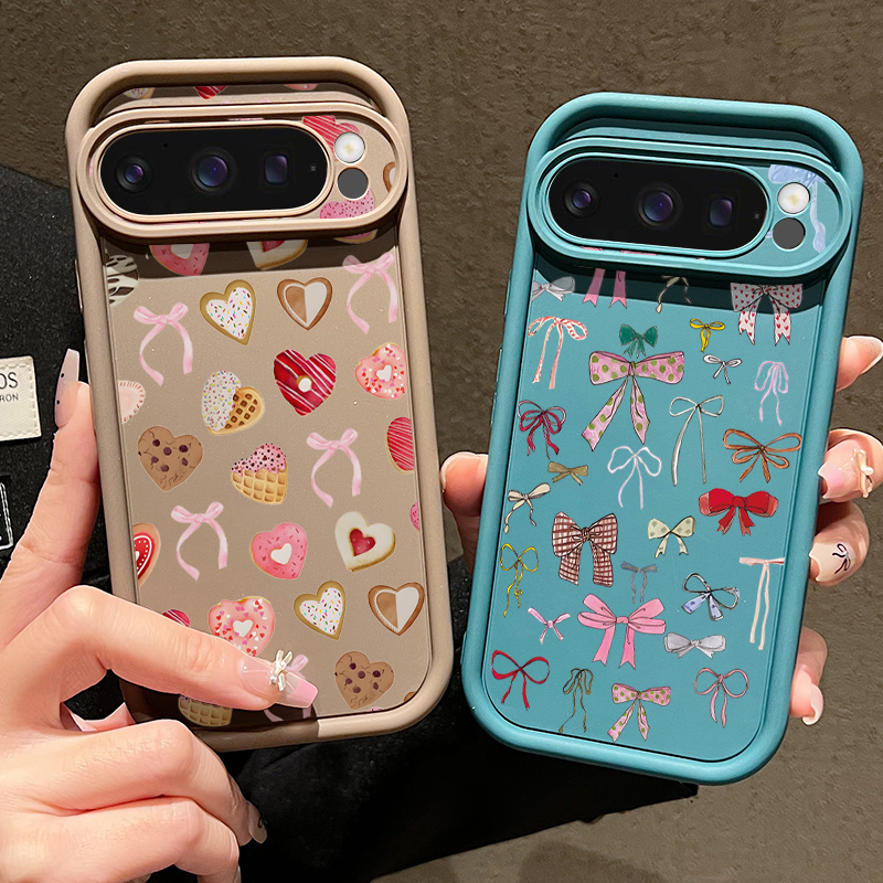 Love Hearts Bow Pattern Phone  - Phone Cases Google Pixel 10 Pro のレビューと価格