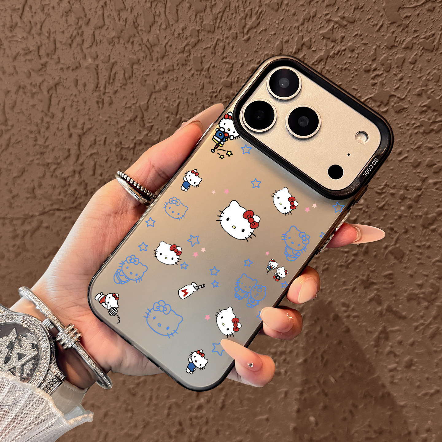 Cute Blue Hello Kitty Pattern  - Phone Cases Blue のレビューと価格