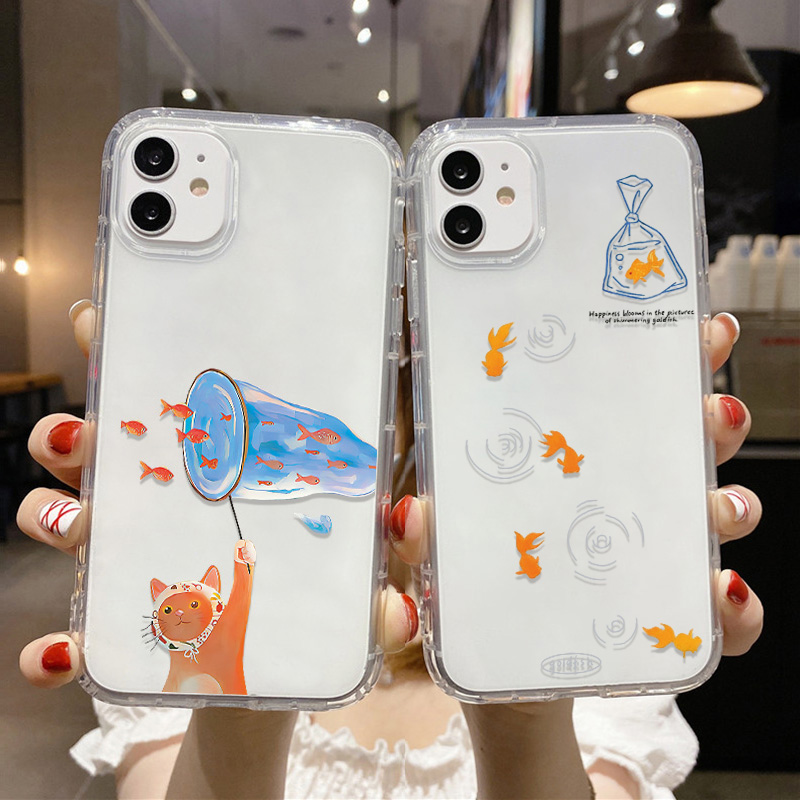Lovely Fishes Clear Phone Case - Phone Cases Unique のレビューと価格