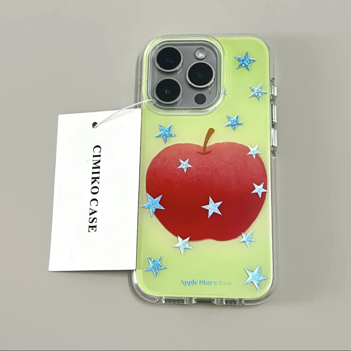 Ins Blue Star Red Apple Cartoo - Phone Cases Blue のレビューと価格