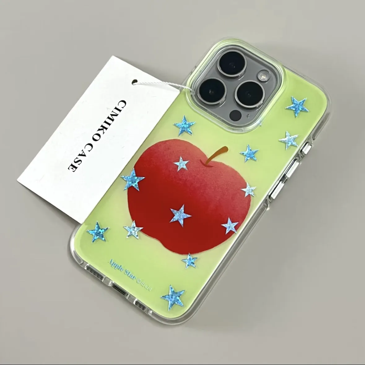 Ins Blue Star Red Apple Cartoo - Phone Cases Blue のレビューと価格