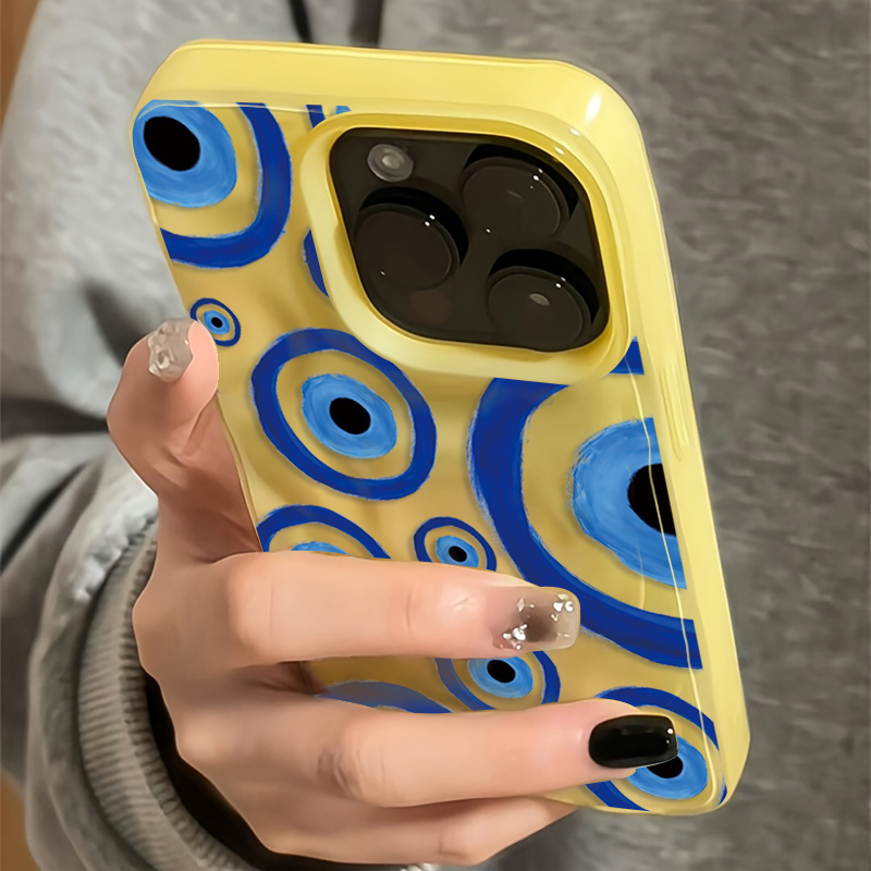 Retro Blue Eye Design TPU Phon - Phone Cases Blue のレビューと価格