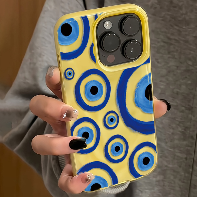 Retro Blue Eye Design TPU Phon - Phone Cases Blue のレビューと価格