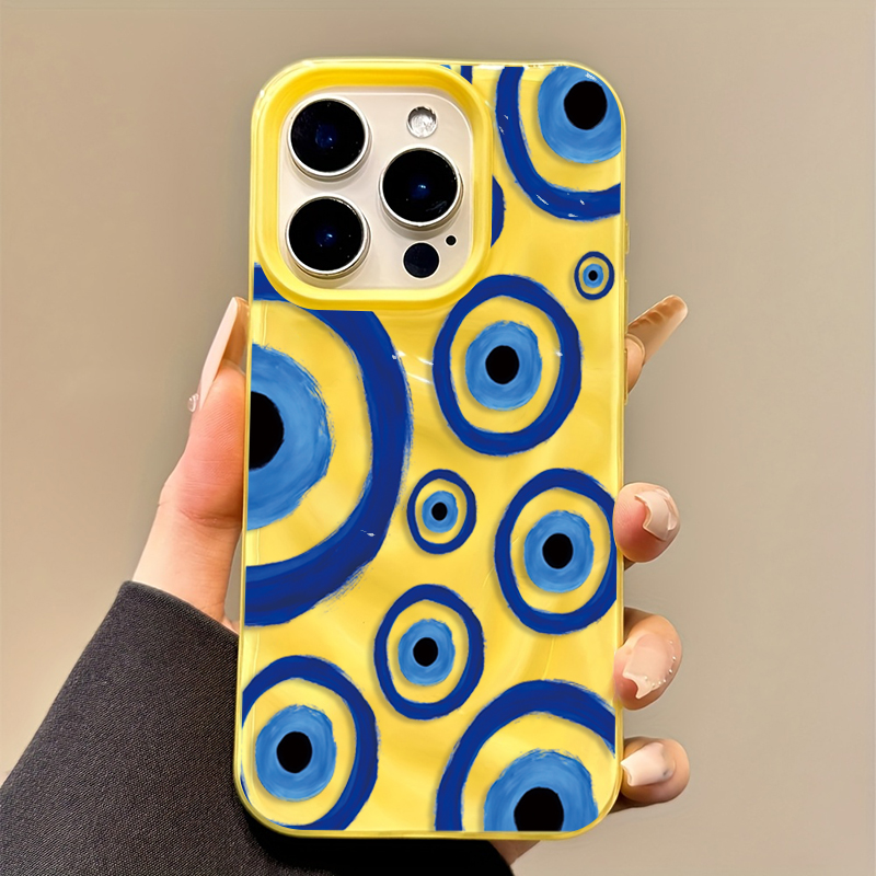 Retro Blue Eye Design TPU Phon - Phone Cases Blue のレビューと価格