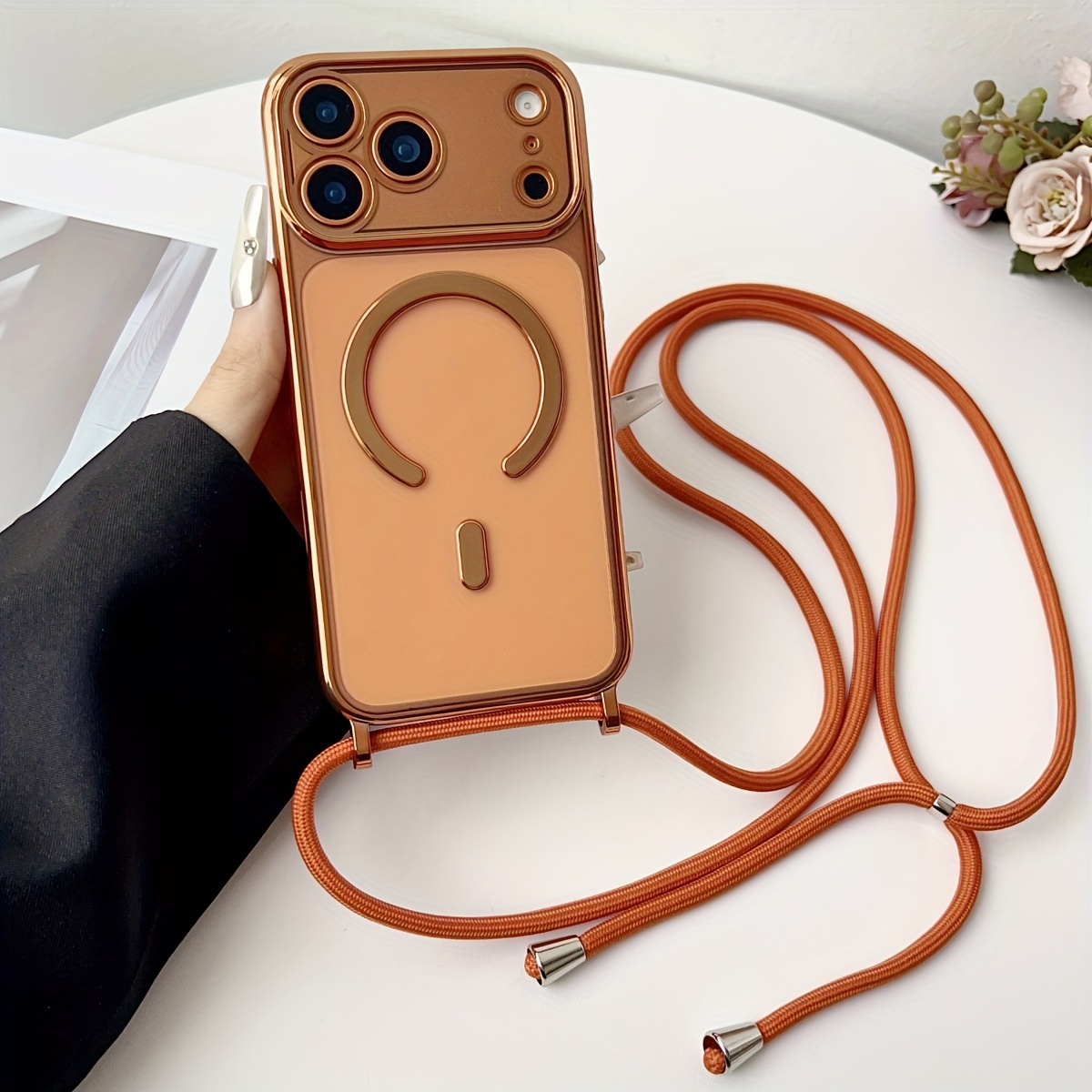 Luxury Necklace Cord Rope Lany - Clear Magsafe Case のレビューと価格