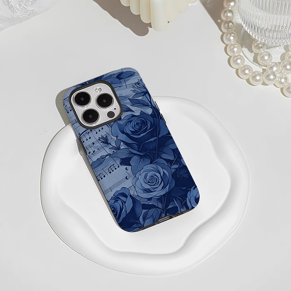 Music Blue Rose 2-in-1 Phone C - Phone Cases Blue のレビューと価格
