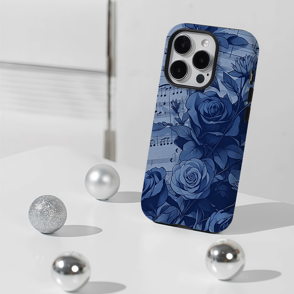 Music Blue Rose 2-in-1 Phone C - Phone Cases Blue のレビューと価格