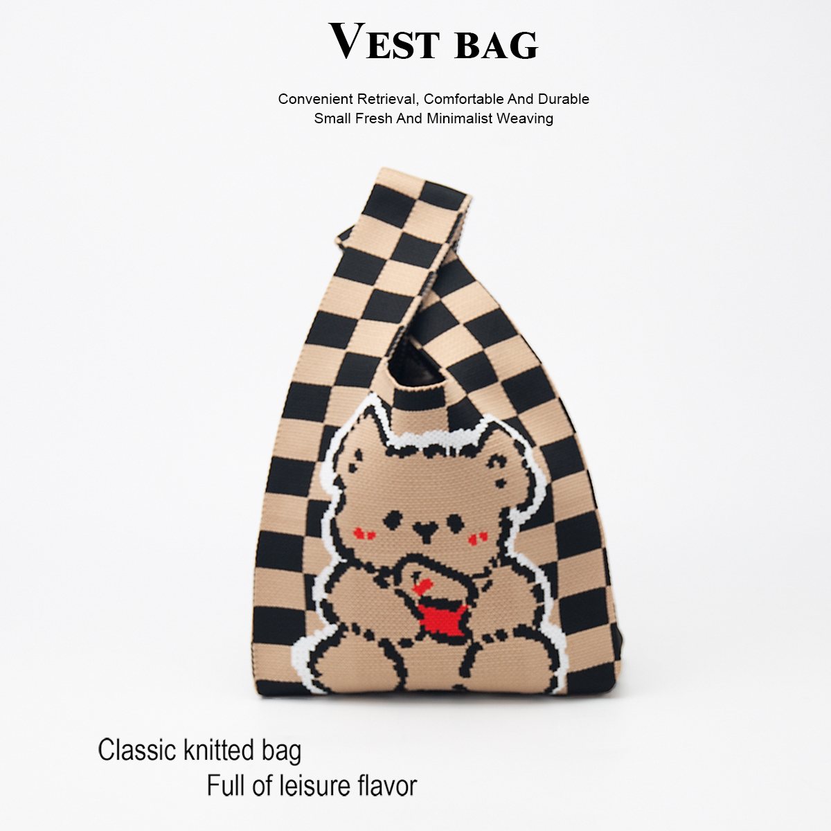 Cute Knitted Handbag for Girls - Phone Cases You Can Design のレビューと価格