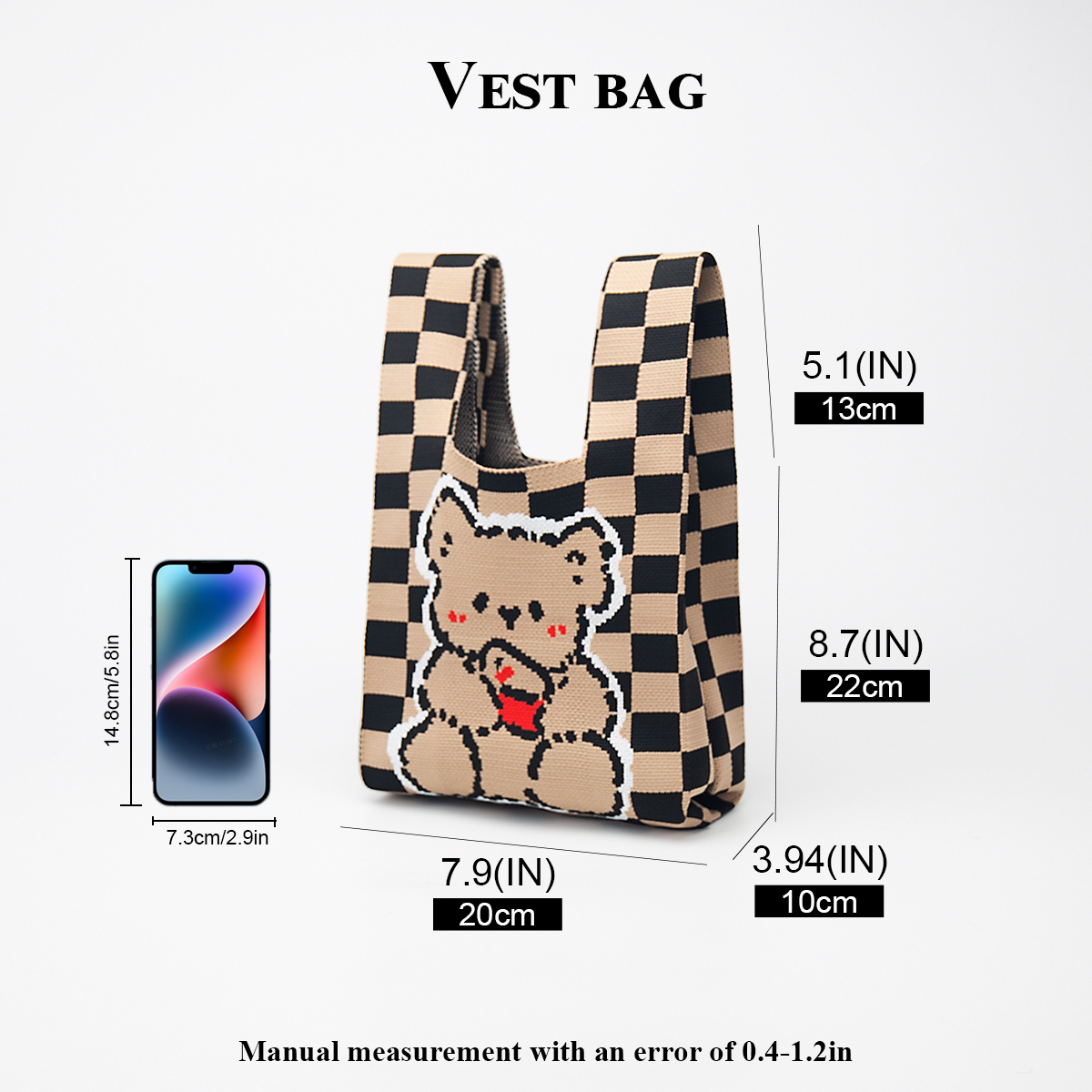 Cute Knitted Handbag for Girls - Phone Cases You Can Design のレビューと価格