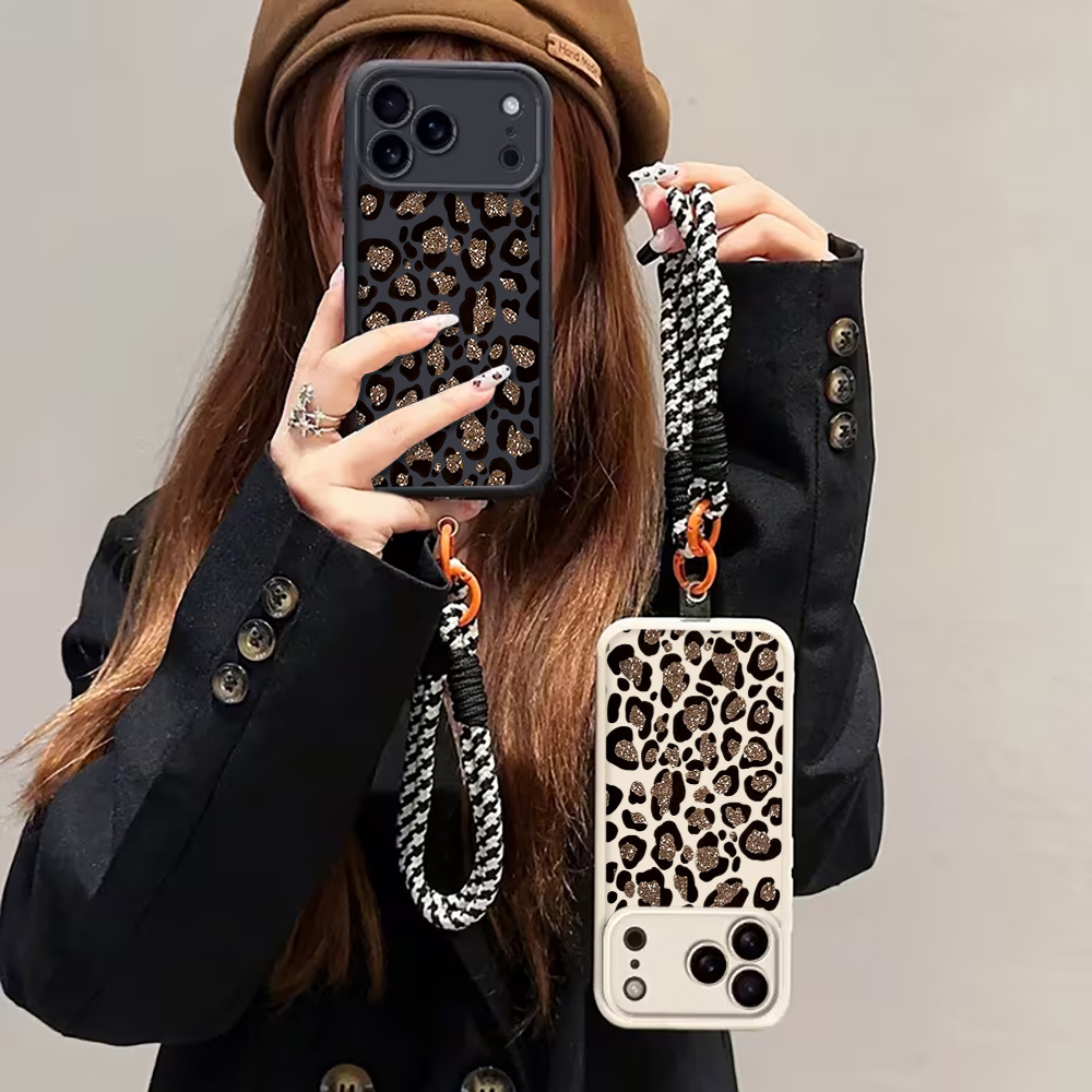 Leopard Print INS Hand Wrist S - Phone Cases With Straps のレビューと価格