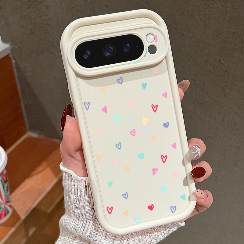 Colorful Little Hearts Soft Ca - Phone Cases Google Pixel 10 Pro のレビューと価格