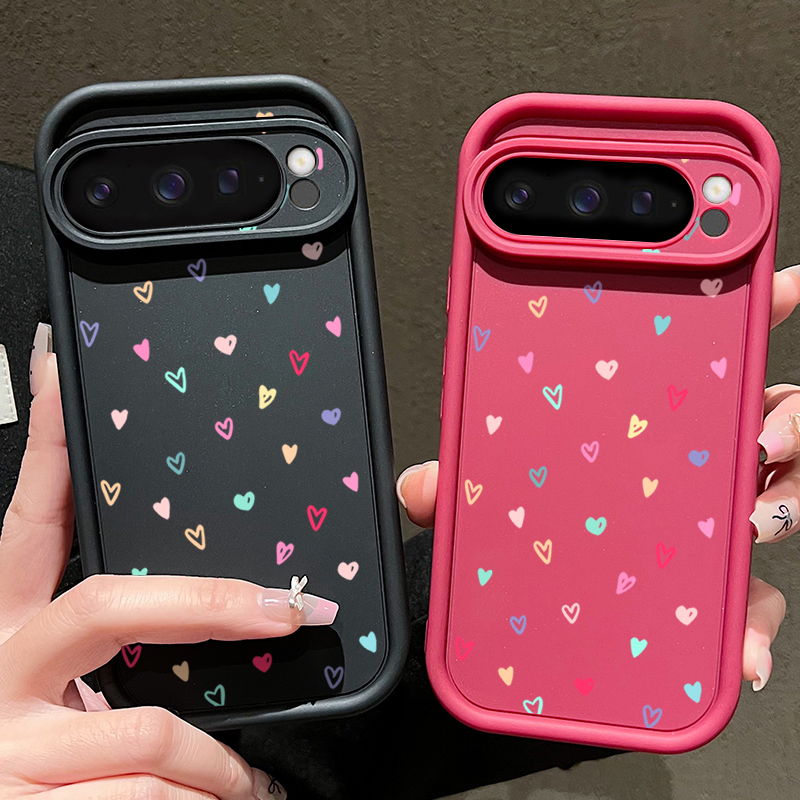Colorful Little Hearts Soft Ca - Phone Cases Google Pixel 10 Pro のレビューと価格
