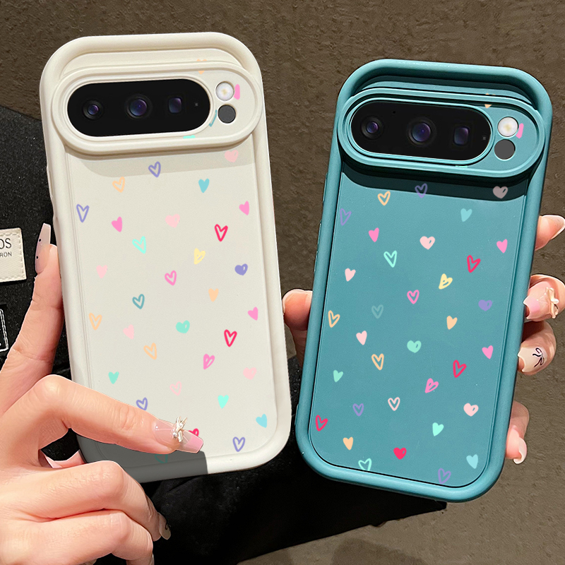Colorful Little Hearts Soft Ca - Phone Cases Google Pixel 10 Pro のレビューと価格