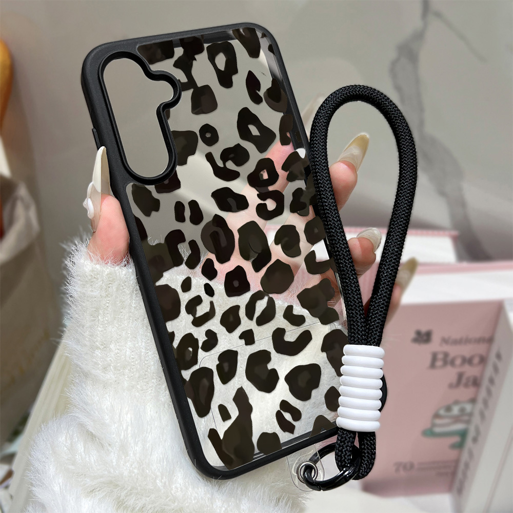 Leopard Print Clear Phone Case - Phone Cases With Straps のレビューと価格