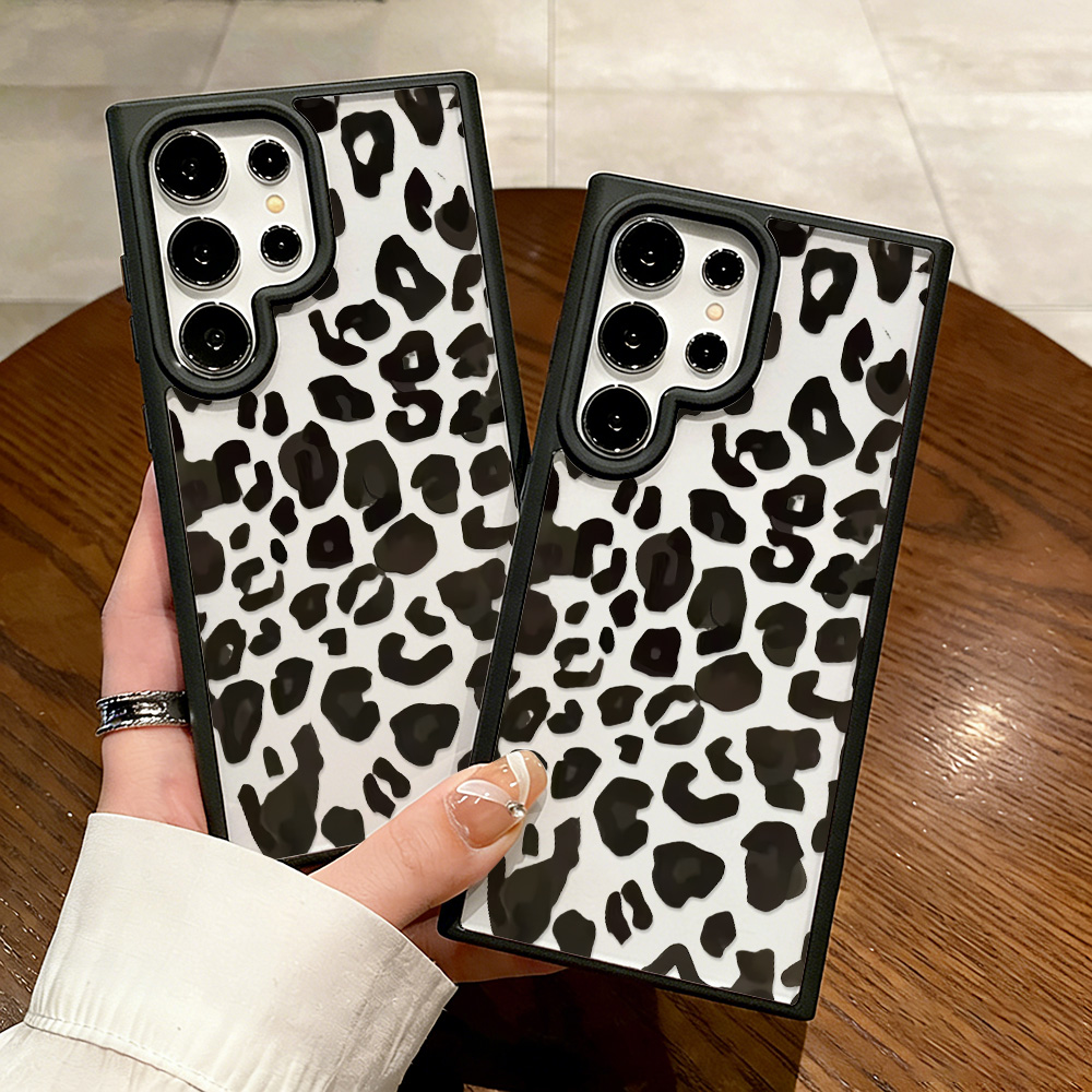 Leopard Print Clear Phone Case - Phone Cases With Straps のレビューと価格