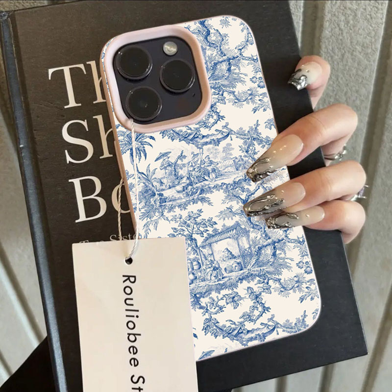Fashion Blue White Porcelain P - Phone Cases Blue のレビューと価格