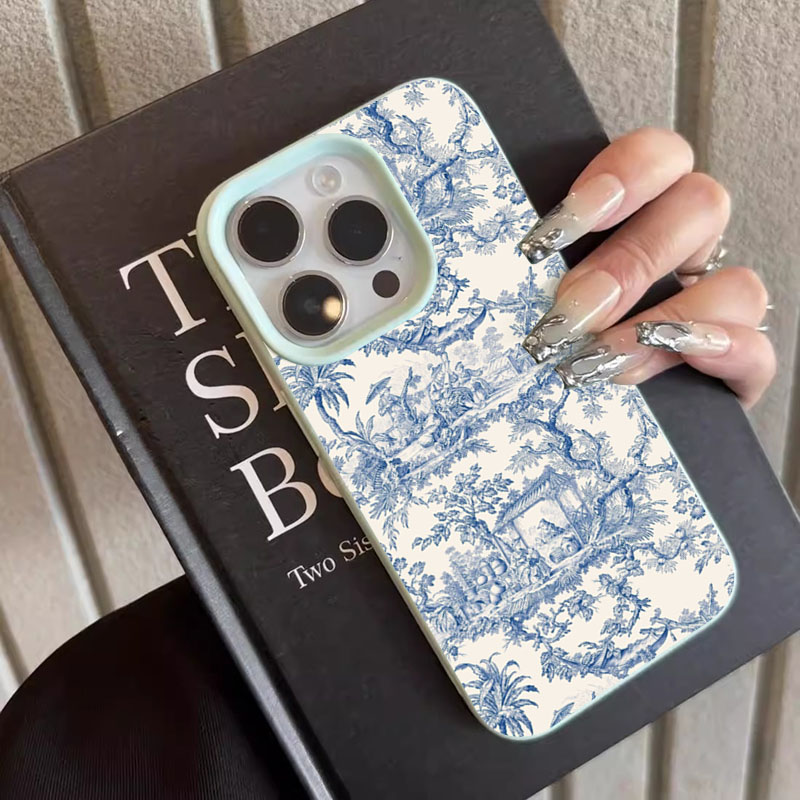 Fashion Blue White Porcelain P - Phone Cases Blue のレビューと価格