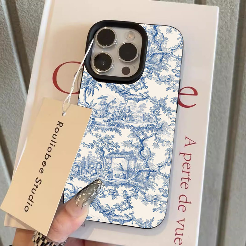 Fashion Blue White Porcelain P - Phone Cases Blue のレビューと価格