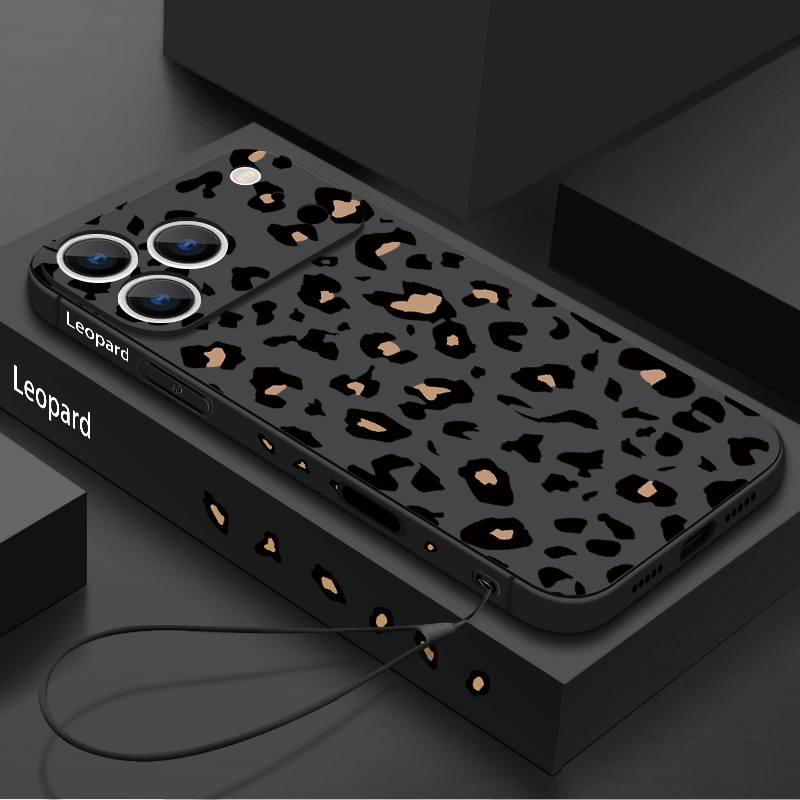 Leopard Print TPU Phone Case F - Phone Cases With Straps のレビューと価格