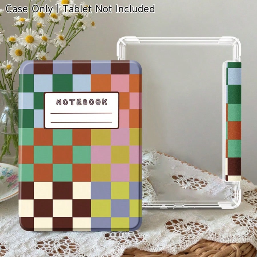 Multi Colored Grid Notebook Pa - Transparent Thin Case のレビューと価格