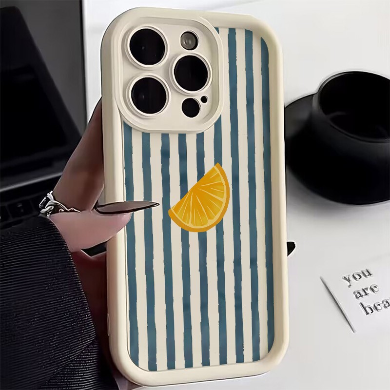 Striped Lemon Slice Pattern Ph - Phone Cases Redmi のレビューと価格