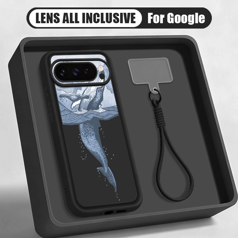 Humpback Whale Print Wrist Str - Phone Cases With Straps のレビューと価格