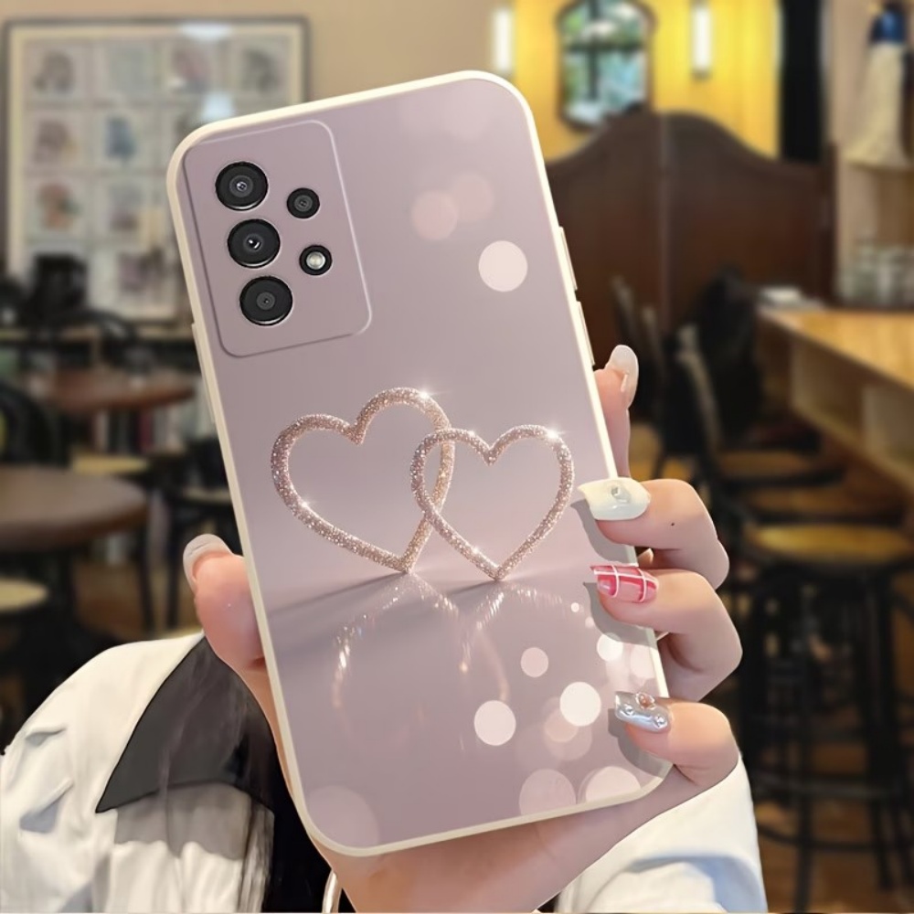 Heart-Shaped Pattern Silicone  - Phone Cases For Samsung S21 5G のレビューと価格