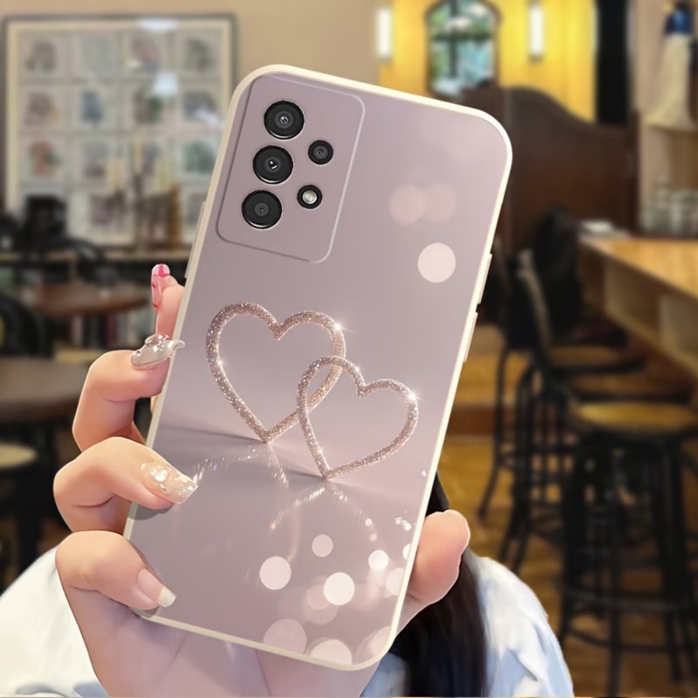 Heart-Shaped Pattern Silicone  - Phone Cases For Samsung S21 5G のレビューと価格