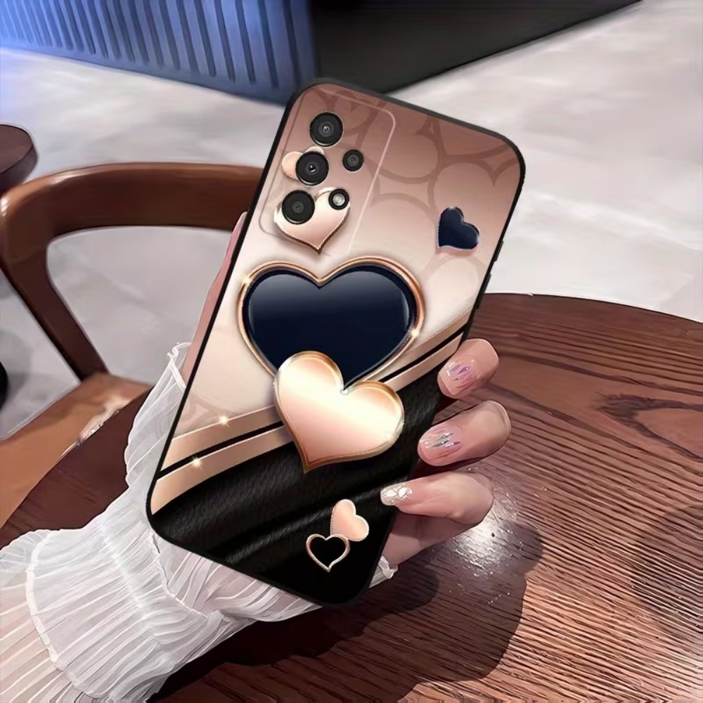 Heart-Shaped Pattern Silicone  - Phone Cases For Samsung S21 5G のレビューと価格