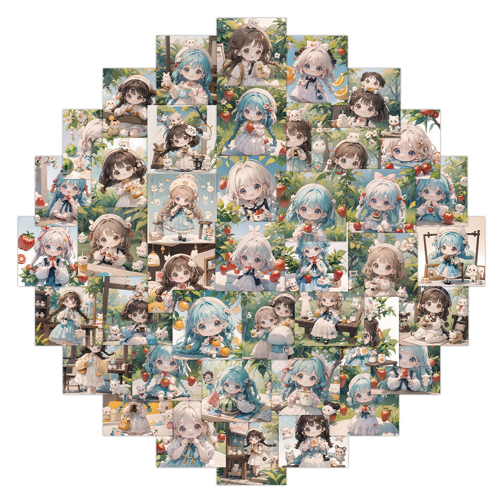 60 Pieces of Fruit Girl Cartoo - Phone Cases You Can Design のレビューと価格