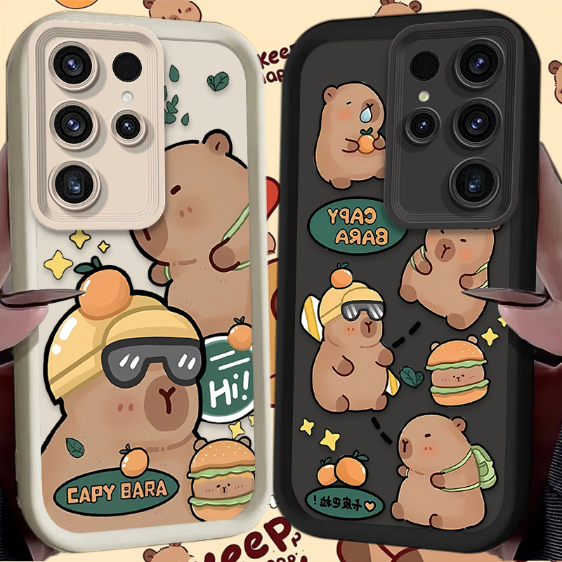 Cute Hamburger Capybara Soft P - Phone Cases For Samsung S21 5G のレビューと価格