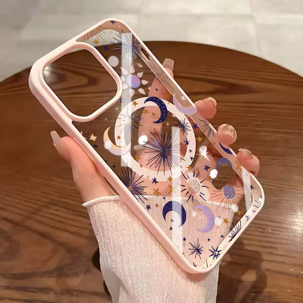 Stars Moon Y2K Clear Case For  - Clear Magsafe Case のレビューと価格