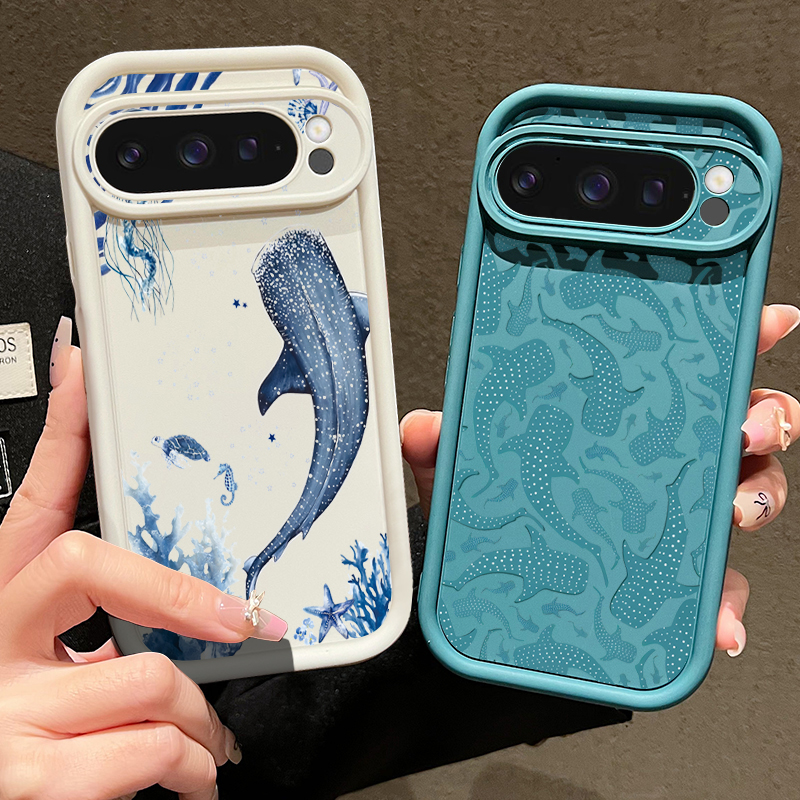 Ocean Whale Patterned TPU Phon - Phone Cases Google Pixel 10 Pro のレビューと価格