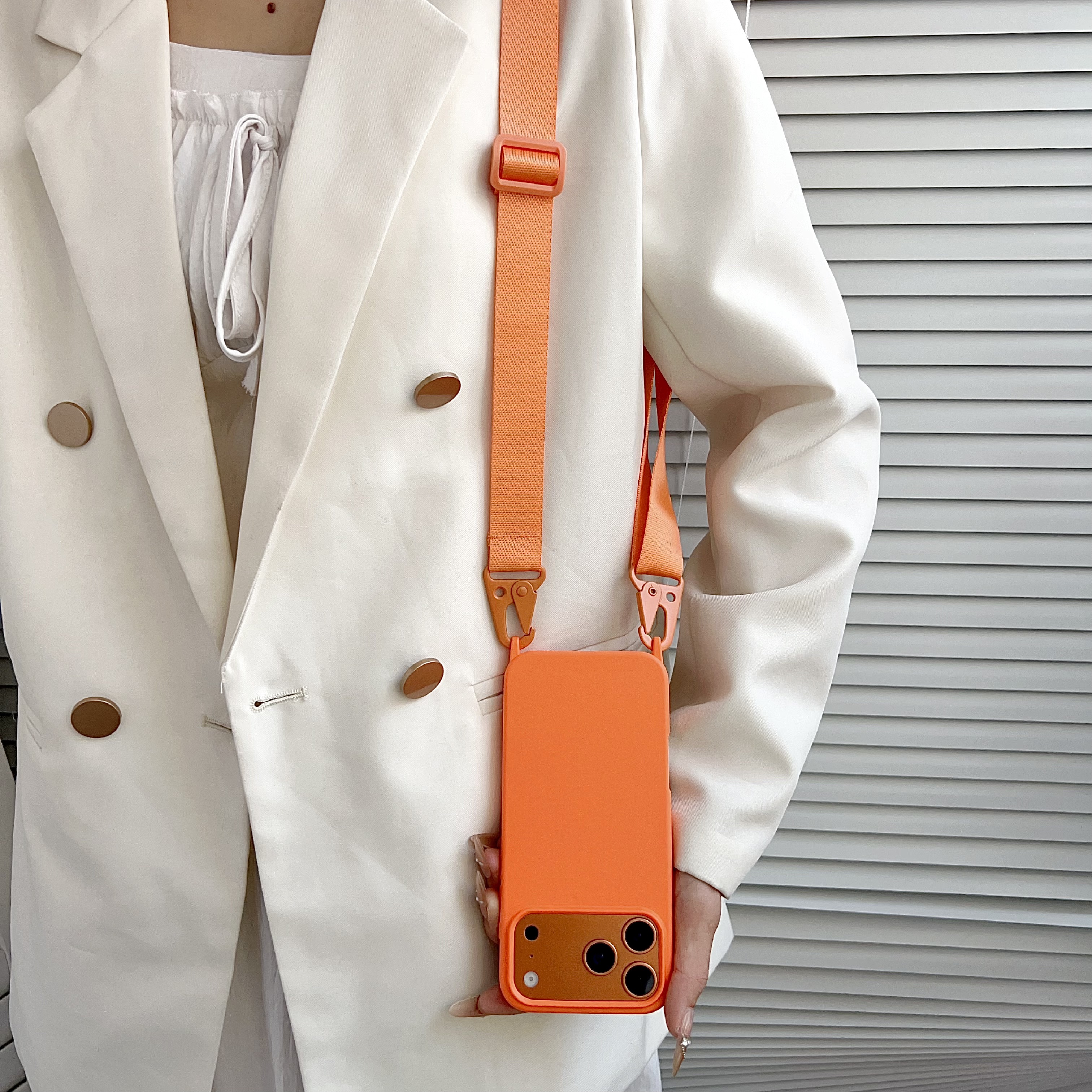 Crossbody Lanyard Matte Silico - Phone Cases With Straps のレビューと価格