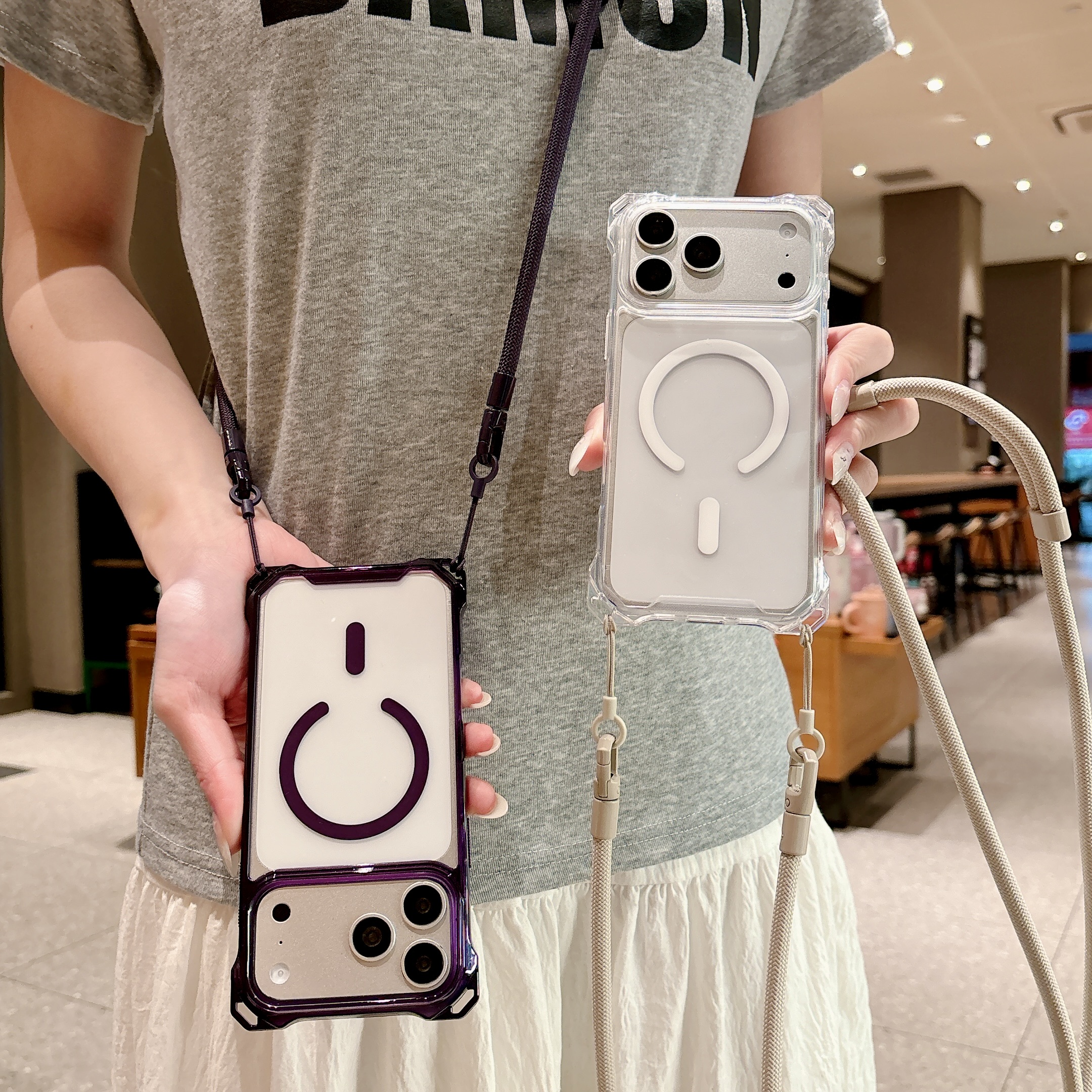 Clear Magnetic Lanyard Phone C - Clear Magsafe Case のレビューと価格