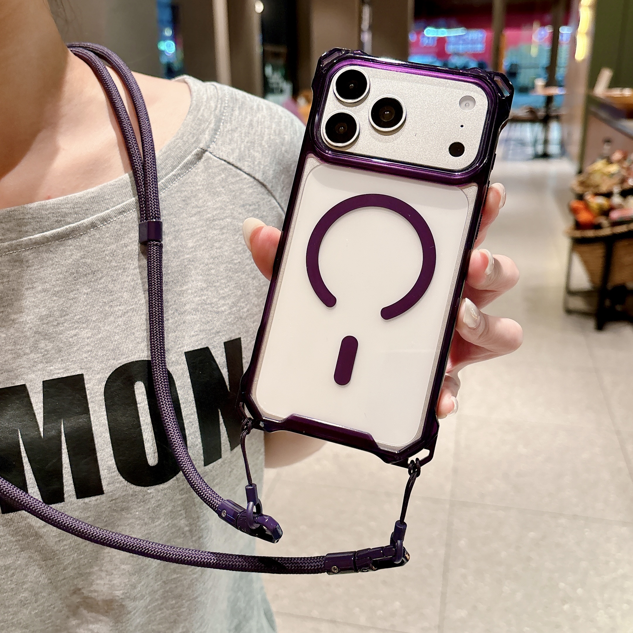 Clear Magnetic Lanyard Phone C - Clear Magsafe Case のレビューと価格