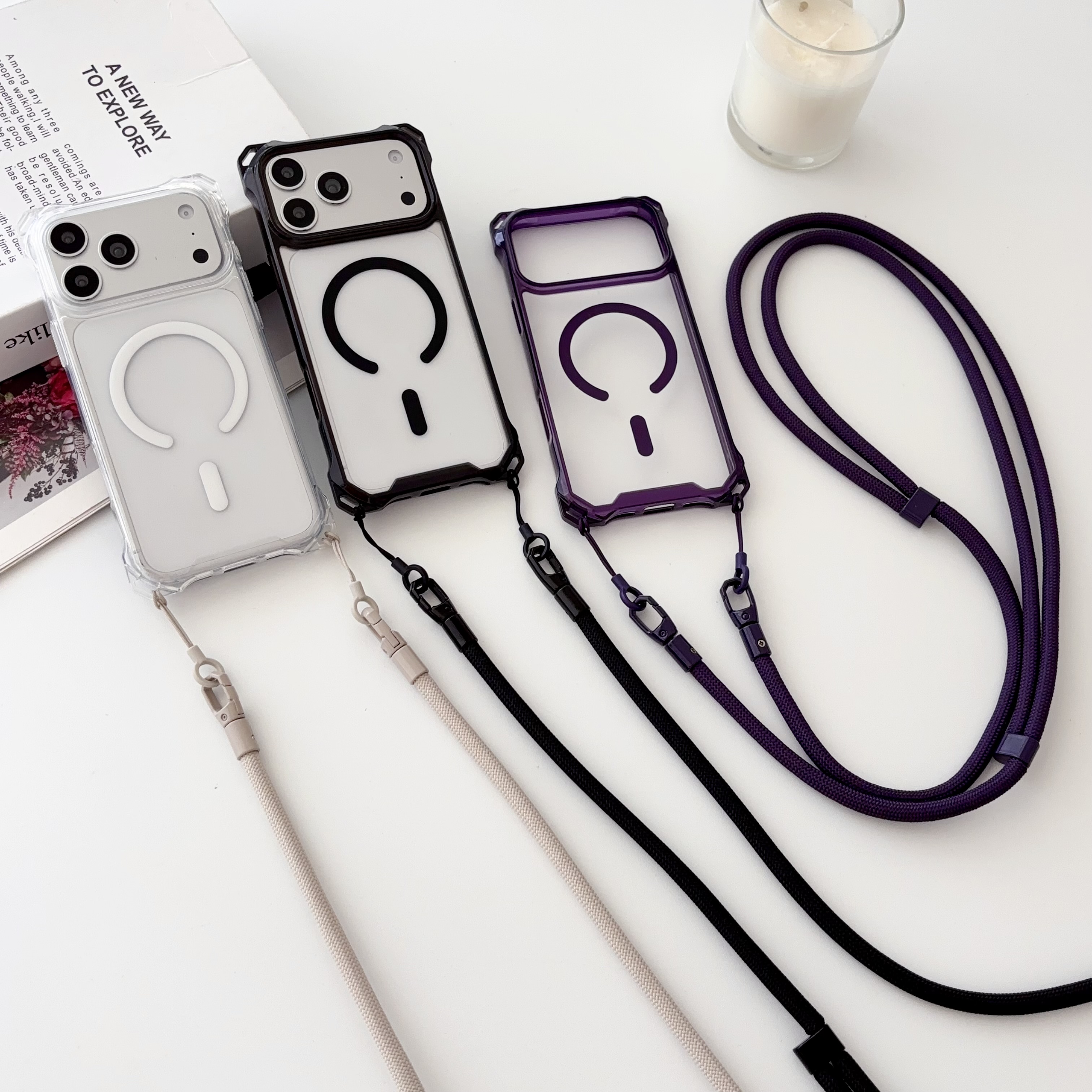 Clear Magnetic Lanyard Phone C - Clear Magsafe Case のレビューと価格